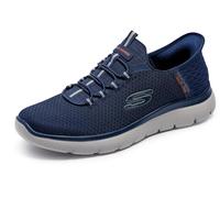 Scarpe Skechers Summits blu navy arancione - 44