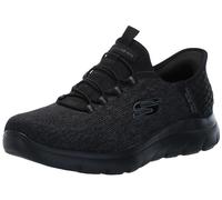 Skechers Mocassini da Uomo Summits Key Pace – Senza lacci – Nero/Nero, 12 Wide