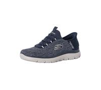 Skechers Summits Key Pace, Scarpe da Ginnastica Uomo, Maglia Blu Navy, 44 EU