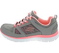 Skechers Summits - New World, Sneaker Donna, Grigio Gray Leather Mesh Coral Trim Gycl, 38 EU