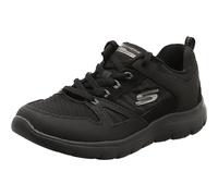 Skechers Summits - New World, Sneaker Donna, Nero Black Leather Mesh Black Trim Bbk, 39 EU