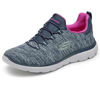 Skechers Summits-quick Getaway, Scarpe da ginnastica Donna, Blu Navy Rosa Acceso, 38 EU