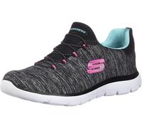 Skechers Summits Quick Getaway - Sneaker Slip-on da Donna, Grigio/Blu., 37.5 EU