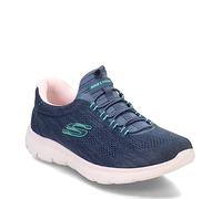 Skechers Summits, Scarpe da Ginnastica Donna, Blu Navy Rosa Caldo Multicolore, 38.5 EU