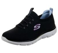 Skechers Summits Top Player, Scarpe da Ginnastica Donna, Nero Multicolore BKMT, 37 EU