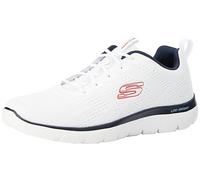 Skechers Summits Torre, Scarpe sportive Uomo, White Mesh Navy Trim, 44 EU