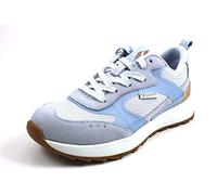 Skechers Sunny Street Spring Passeggiata, Scarpe da ginnastica Donna, Lt Blu Suede Mesh Tpu Trim, 37 EU