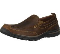 Skechers Superior-Gains, Mocassino Uomo, caffè Scuro, 48.5 EU