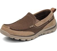 Skechers - Superior Milford, Sneaker basse Uomo, Braun (LTBR), 42.5 EU