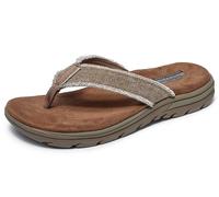 Skechers - Supreme Bosnia Sandal, Infradito da Uomo, Beige (Tan), 43