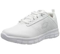 Skechers Sure Track Erath - Ii, Scarpe da Ginnastica da Infilare Donna, Bianco White Leather Wht, 35.5 EU