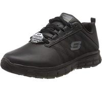 Skechers Sure Track Erath - Ii, Scarpe da Ginnastica da Infilare Donna, Nero Schwarz Black Leather Blk, 36 EU