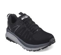 Skechers Switch Back Cascades, Interruttore A CASCATE Posteriore Donna, Nero Sintetico Tessuto Carbone Trim, 36 EU