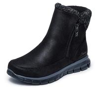 Skechers Synergy Lovely CollabStivaletti Donna, Maglia Micropelle Nera, 36 EU