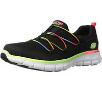 Skechers Synergy Loving Life, Scarpe da Ginnastica Donna, Nero, 37 EU Larga