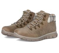 Skechers Synergy-Plaid Mood Stivaletti Donna, Grigio tortora, 39 EU