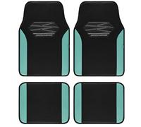 Skechers Tappetini per auto, in memory foam, con battitacco antiscivolo in PVC, universali, per SUV, furgoni, berline, camion, set da 4 pezzi, colore: verde menta