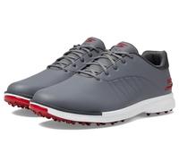 Skechers Tempo Waterproof Golf Shoes, Scarpe da Ginnastica Uomo, Grigio/Rosso, 41.5 EU Larga