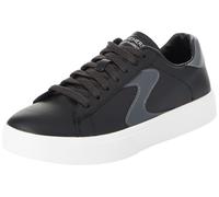 Skechers Top Grade, Grado Superiore Eden LX Donna, Finitura Bianca Duraleather Nera, 36.5 EU