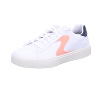 Skechers Top Grade, Grado Superiore Eden LX Donna, White Duraleather/Navy/Pink Trim, 35.5 EU