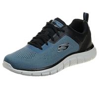 Skechers Track Broader, Scarpe sportive Uomo, Blue Mesh Pu Black Trim, 44 EU