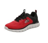 Skechers Track Broader, Scarpe sportive Uomo, Red Mesh Pu Black Trim, 41 EU