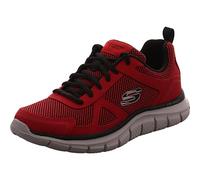 Skechers Sneaker bassa TRACK BUCOLO Uomo pelle rossa mesh nero offwhite Taglia 42