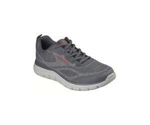 Skechers Track Pohlter Sneaker Vegan Sportschuhe CHAR Charcoal Uomo