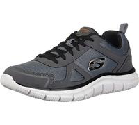 Skechers Track Scloric, Oxford Uomo, Grigio Charcoal Black, 39.5 EU