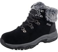 Skechers Trego Falls Finest, Stivaletti Donna, Nero Black Suede Nylon, 41 EU