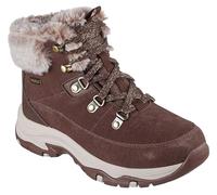 Skechers Trego Snow Worries - Stivaletti da donna, Pelliccia sintetica Duraleather in camoscio, 40 EU