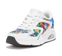 Skechers Tres-air Uno-Iris Drip Hands Free Slip-in Sneaker da donna, bianco/multicolore., 38 EU