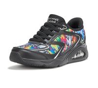 Skechers Tres-air Uno-Iris Drip Hands Free Slip-in Sneaker da donna, Nero/nero, 38.5 EU