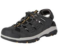Skechers Tresmen Menard, Sandali Uomo, Rete Sintetica Nera, 47.5 EU