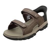 Skechers TRESMEN Reece, Sandalo Sportivo Uomo, Chocolate, 47.5 EU