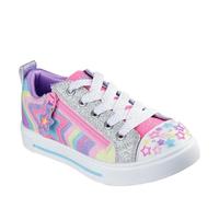 Skechers Twinkle Sparks Cosmic Burst Sneaker da Ragazza, Multi Finiture Sintetiche, 7 UK Child