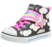 Skechers Twinkle Sparks Shooting Star Brights, Scarpe sportive Bambine e ragazze, Black Synthetic Multi Trim, 27.5 EU