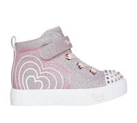 Skechers Twinkle Toes: Heart Steps - Heart Glow Sneaker in Rosaoro, Taglia 25