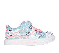 Skechers Twinkle Toes: Twinkle Sparks - Jumpin' Clouds Sneaker in Turchese, Taglia 22