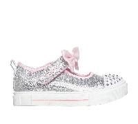 Skechers Twinkle Toes: Twinkle Sparks - Precious Jane Shoes in Argento, Taglia 22