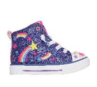 Skechers Twinkle Toes: Twinkle Sparks - Starry Burst Sneaker in Blu Navy Blue , Taglia 23