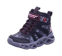 Skechers Twisted Brights - Zerrix 400145L-BKRD, Boy Boots,Winter Boots, Black, 34 EU