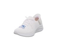 Skechers Ultra Flex 3.0 Brilliant Path, Scarpe da Ginnastica Donna, White Knit Light Gray Trim, 41 EU