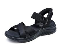 Skechers Ultra Flex 3.0-Never Netter Hands Free Slip-ins, Sandali Donna, Nero, 35 EU