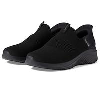 Skechers Ultra Flex 3.0 Smooth Step Hands Free Slip-ins, Mocassino Uomo, Nero, 39 EU Larga