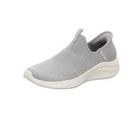 Skechers Ultra Flex 3.0 Smooth Step, Sneaker Donna, Light Grey Knit Jersey Trim, 40 EU