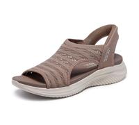 Skechers Sandali Ultra Flex 3.0 Sun Warmth Hands Free Slip-ins Donna Moka 39 EU