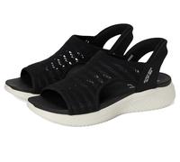Skechers Ultra Flex 3.0-Sun Warmth Hands Free Slip-ins, Sandali Donna, Nero, 38.5 EU