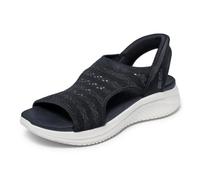 Skechers Ultra Flex 3.0-Sun Warmth Hands Free Slip-ins, Sandali Donna, Nero, 39 EU