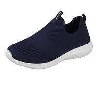 Skechers Ultra Flex - First Take-12837, Scarpe da ginnastica basse Donna, Blu Navy, 41 EU